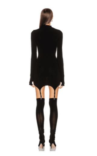 Dion Lee Garter Mini Dress Black Size 8 photo 3