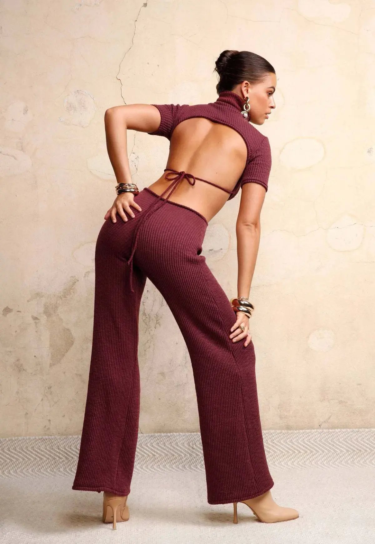 Arcina Ori Lexi Jumpsuit in Wine Size S / AU 8 photo 2