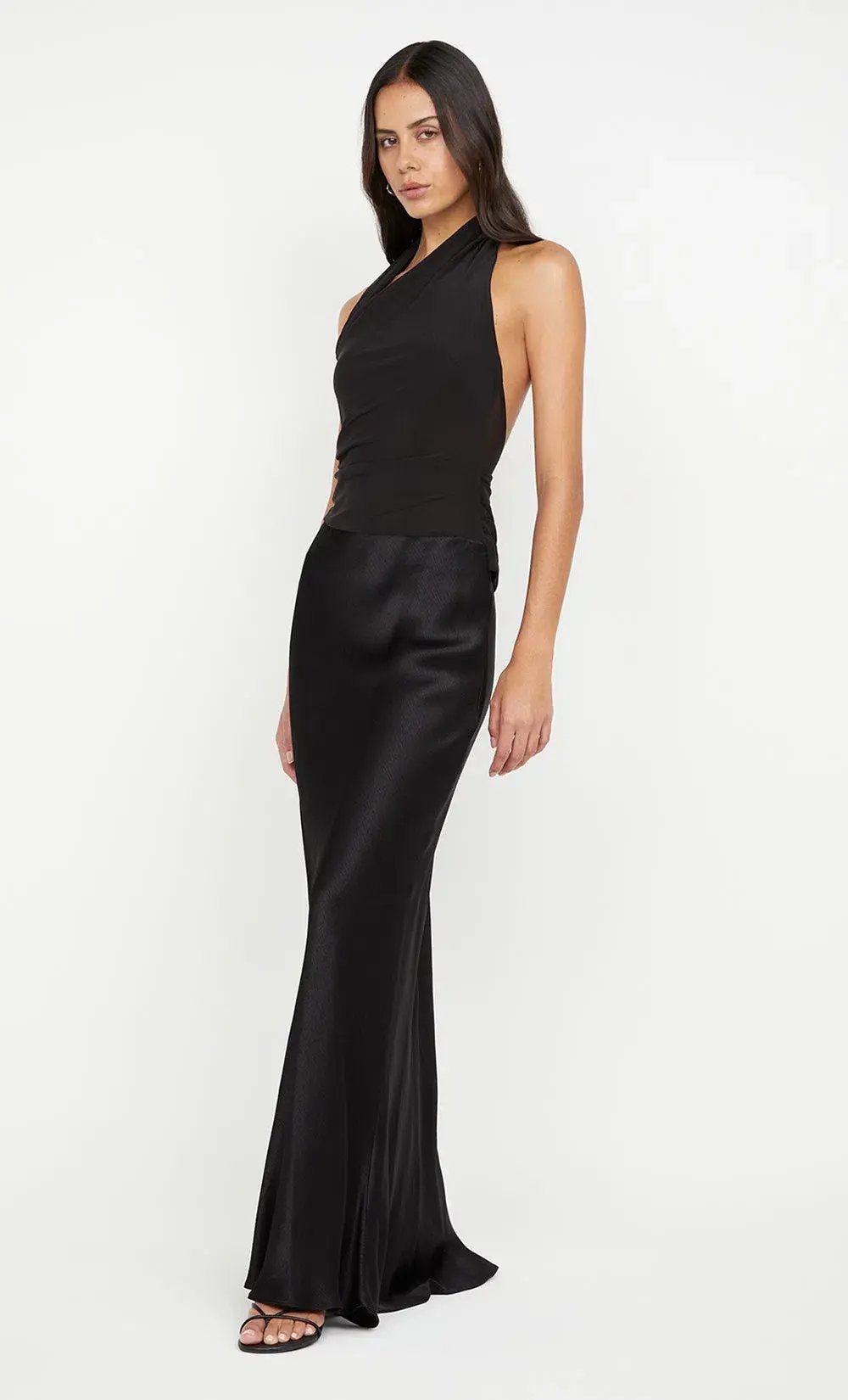 Bec & Bridge Ida Halter Maxi Dress Black Size Us 4 / Size Au 8 photo 3