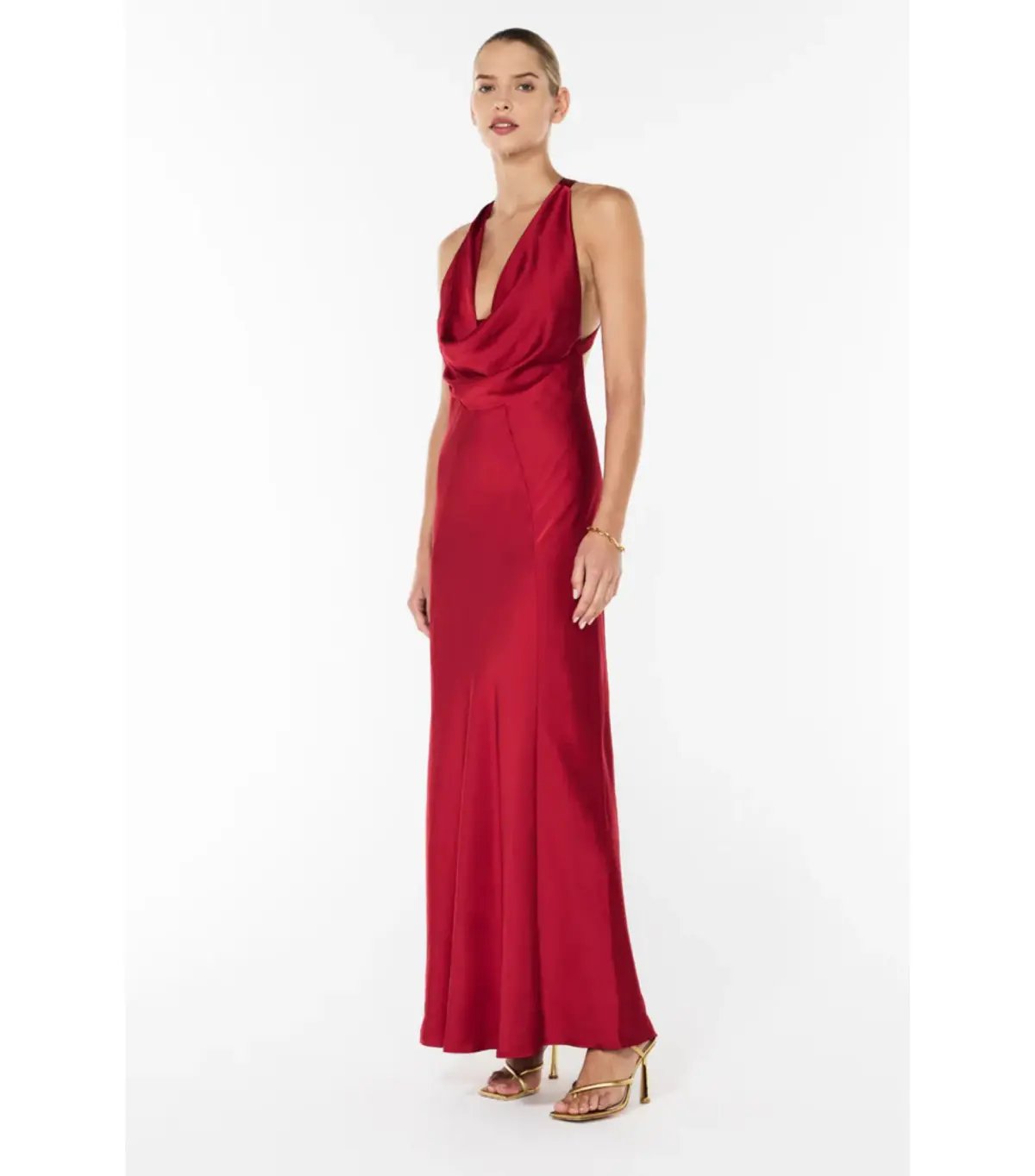Manning Cartell Charmed Cowl Slip Dress in Red Size AU 6 photo 3