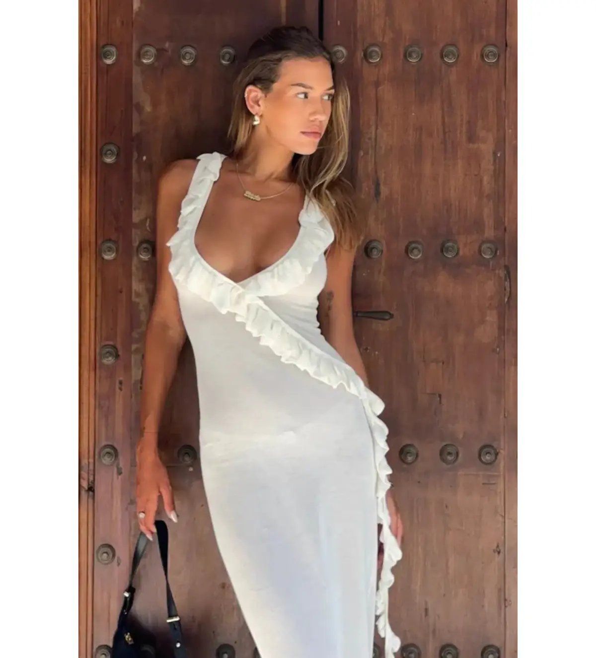 Asta Resort Antonella Maxi Dress Blanca Size AU 8 photo 3