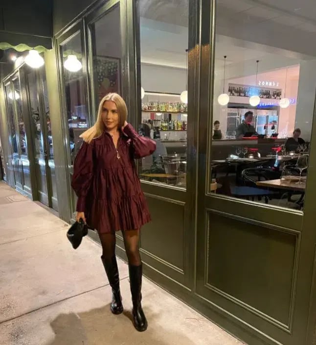 Aje Francis Zip Smock Mini Dress Chestnut Red Size 8 photo 5