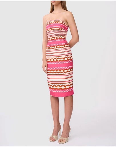 By Johnny Melina Mosaic Midi Dress photo 3