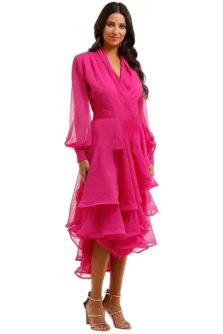 Elliatt Cuba Midi Dress in Orchid Size 8 photo 2