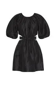 Aje Mimosa Cut Out Mini Dress Black Size 12 photo 3