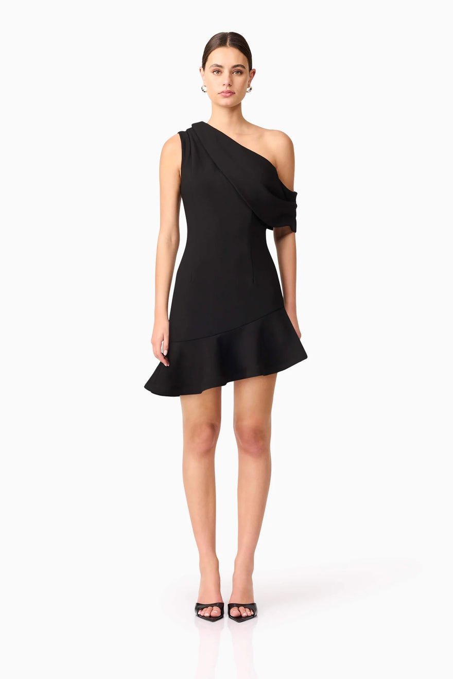 Elliatt Ava Asymmetrical Dress - Black photo 2