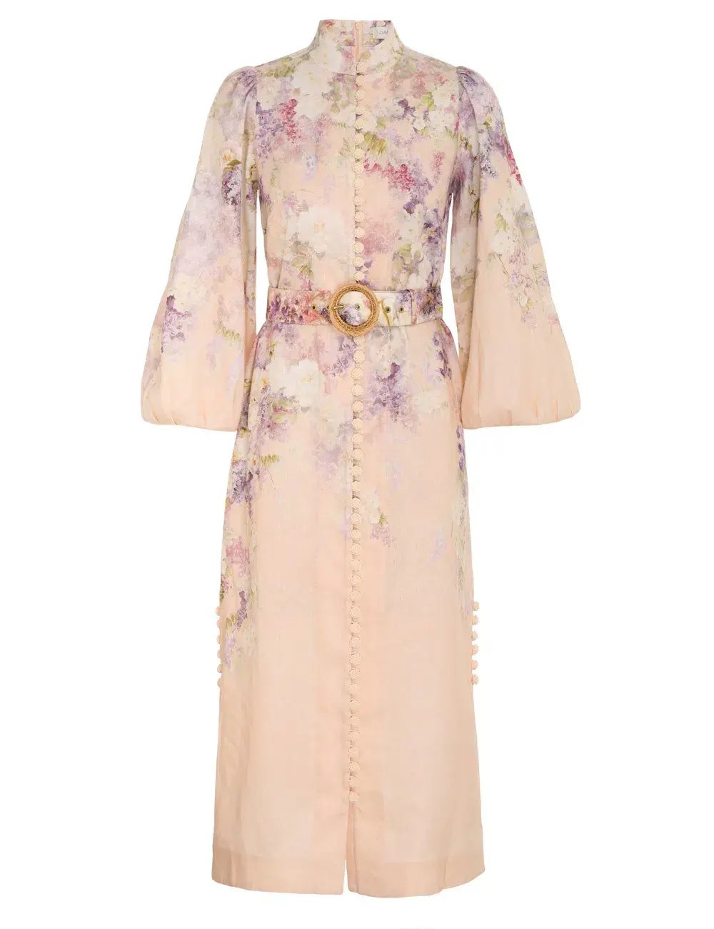 Zimmermann Lyrical Buttoned Midi Dress Floral Size 2/ AU 12 photo 4