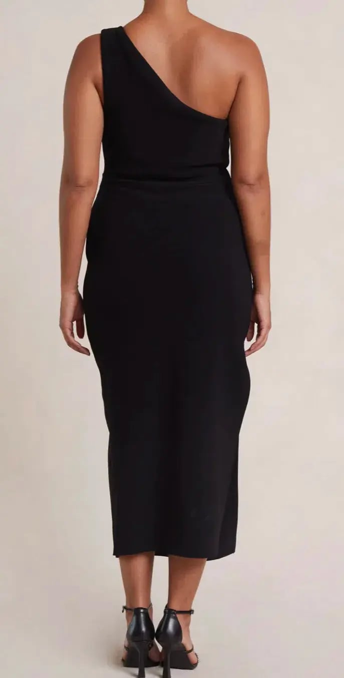 Bec & Bridge Be Mine Asym Midi Dress Black Size L / Au 12 photo 2