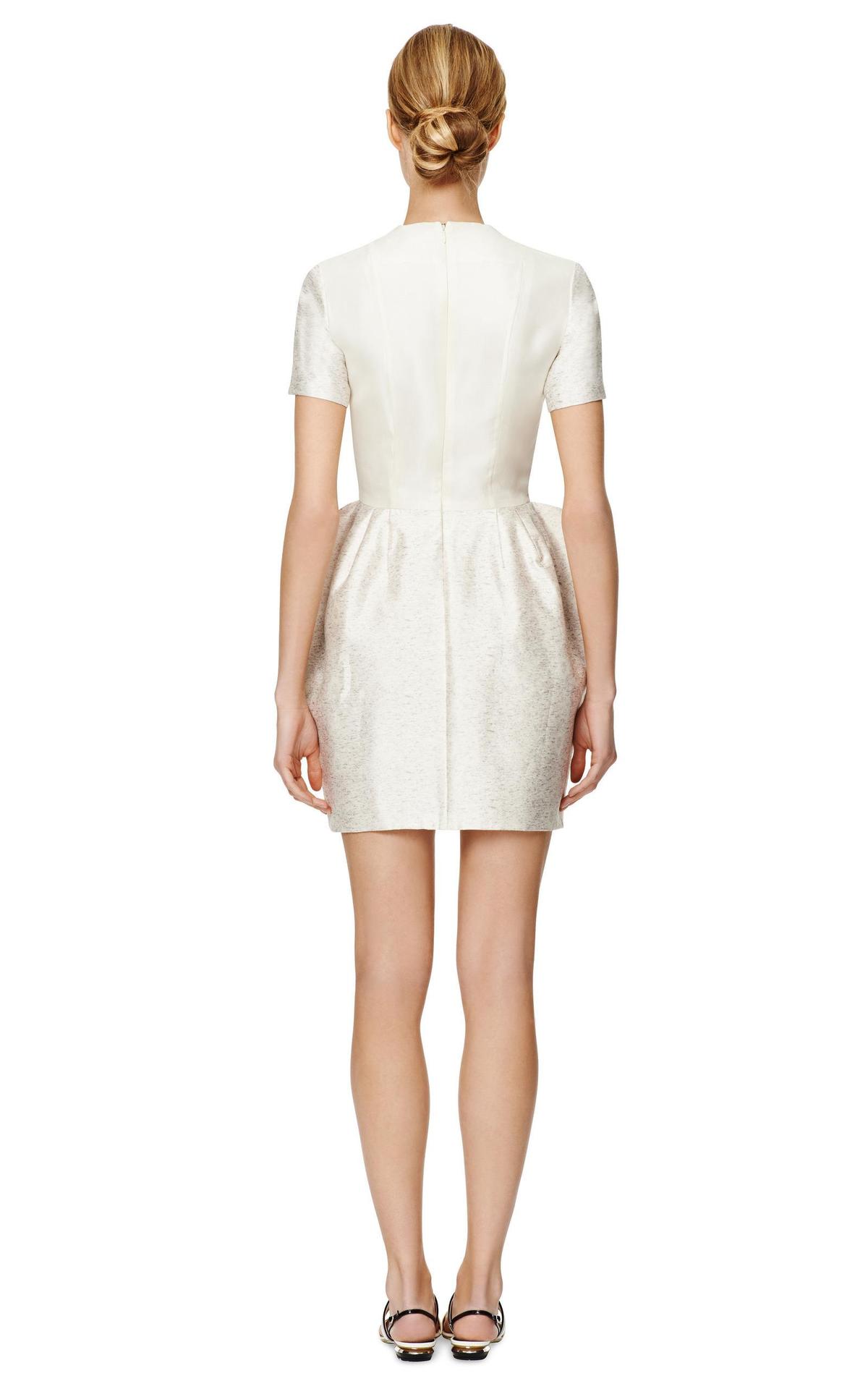 Ellery Swish Mini Dress Silver Size 12 photo 3