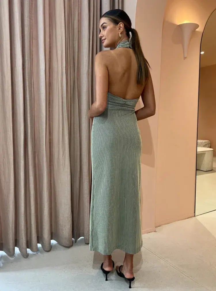 Camilla and Marc Orlando Midi Dress in Sage Green Size 8 photo 2