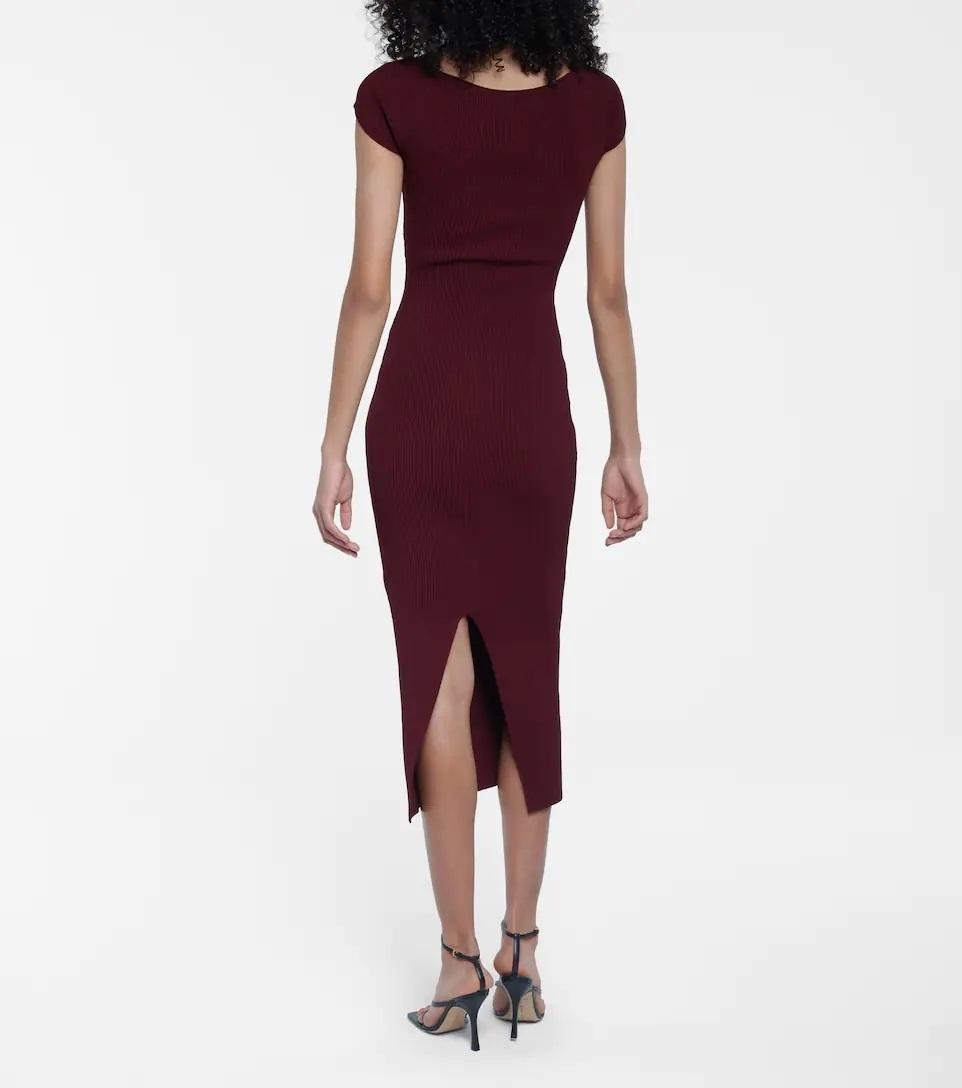 Khaite Allegra Dress Red Size 10 photo 2
