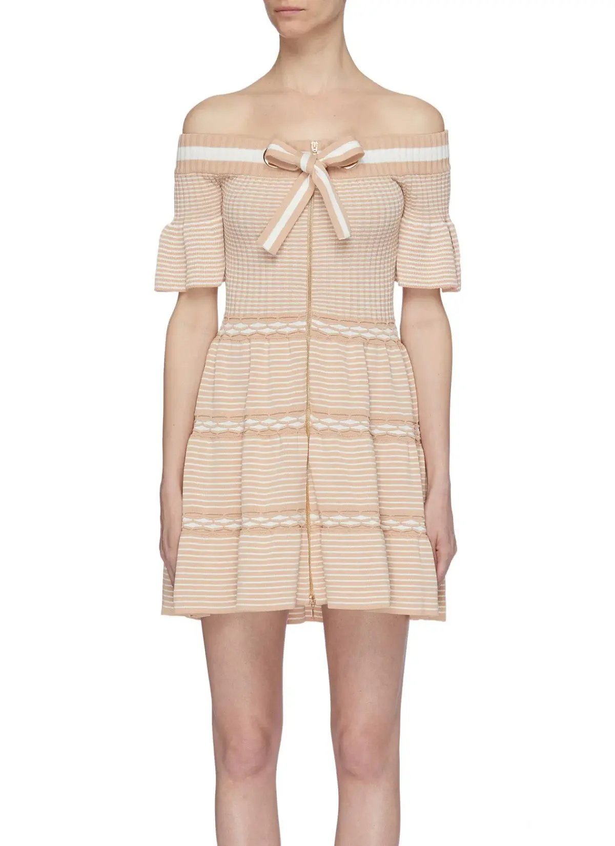 Alice Mccall Don’t Forget About Me Knit Dress Nude Size 10 photo 2