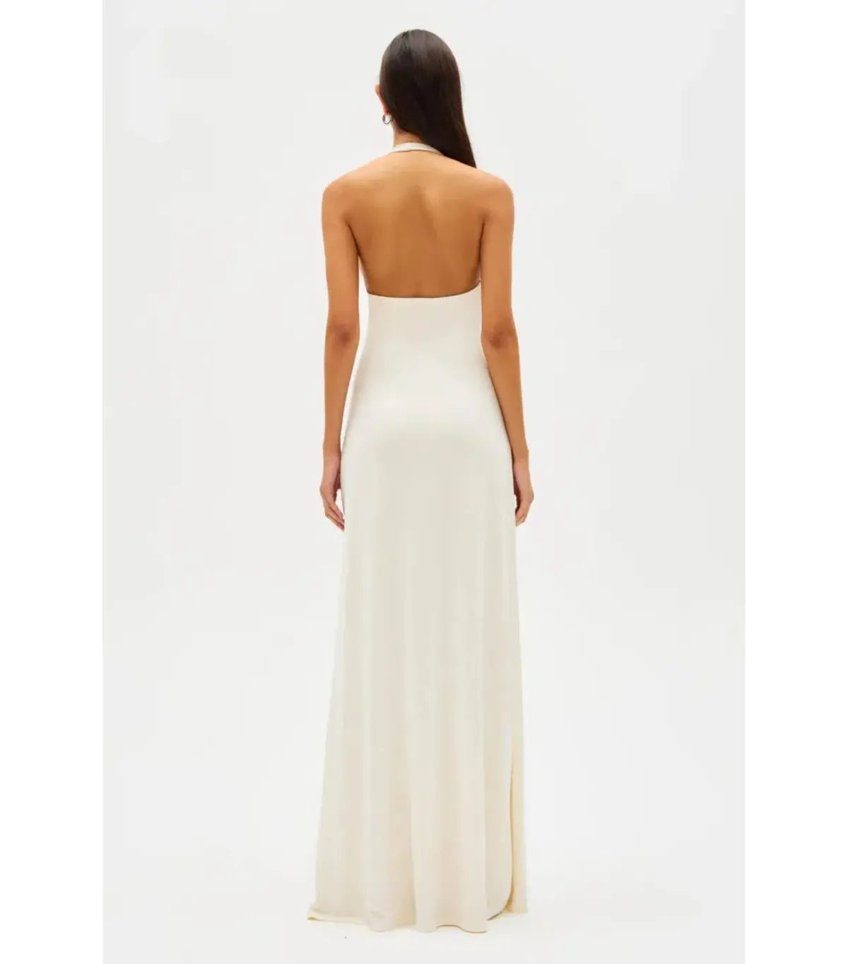 Misha Jennifer Cupro Maxi Dress Ivory Size 8/S photo 2