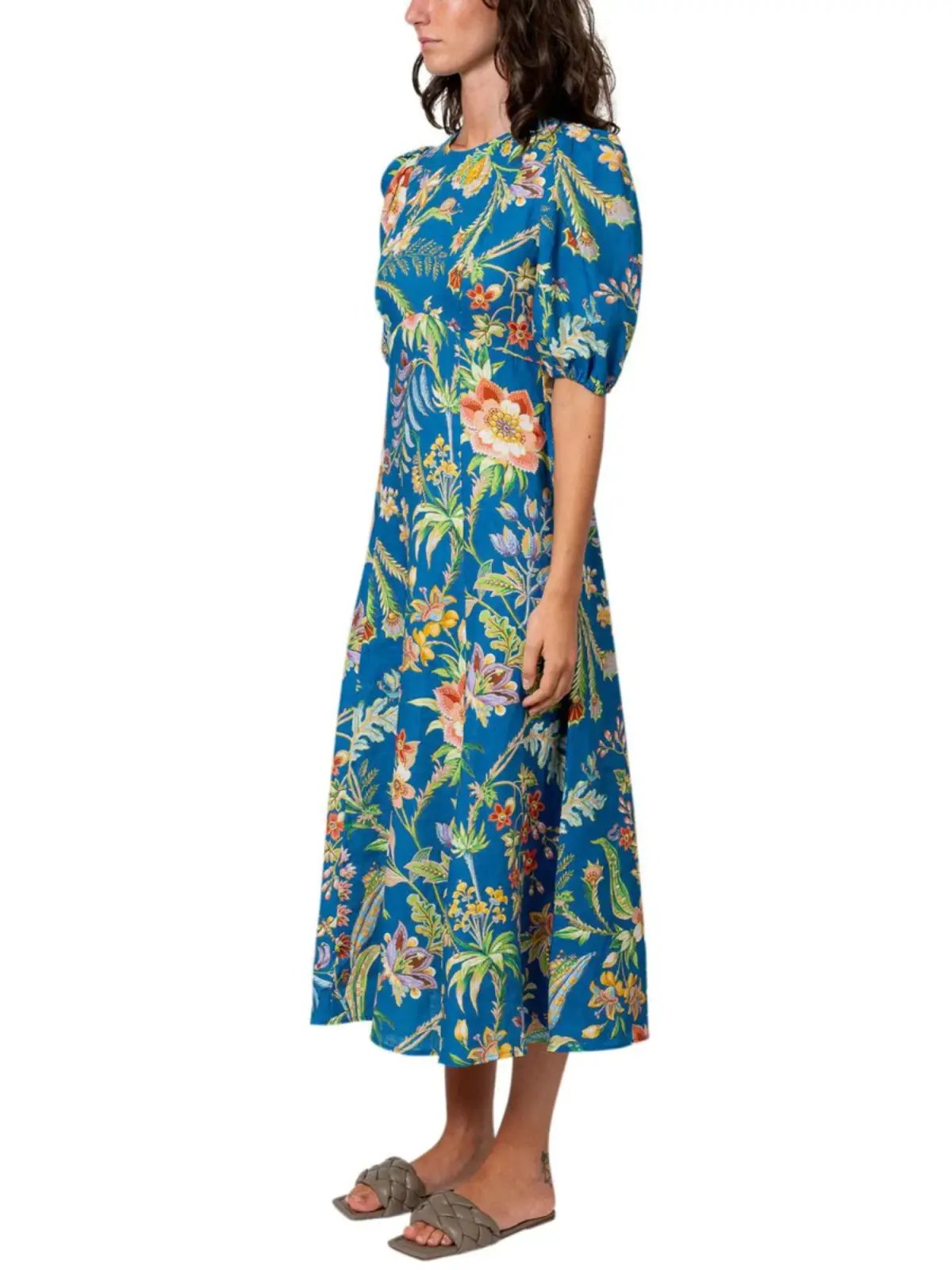 Alemais June Midi Dress in Indigo Size AU 10 photo 2