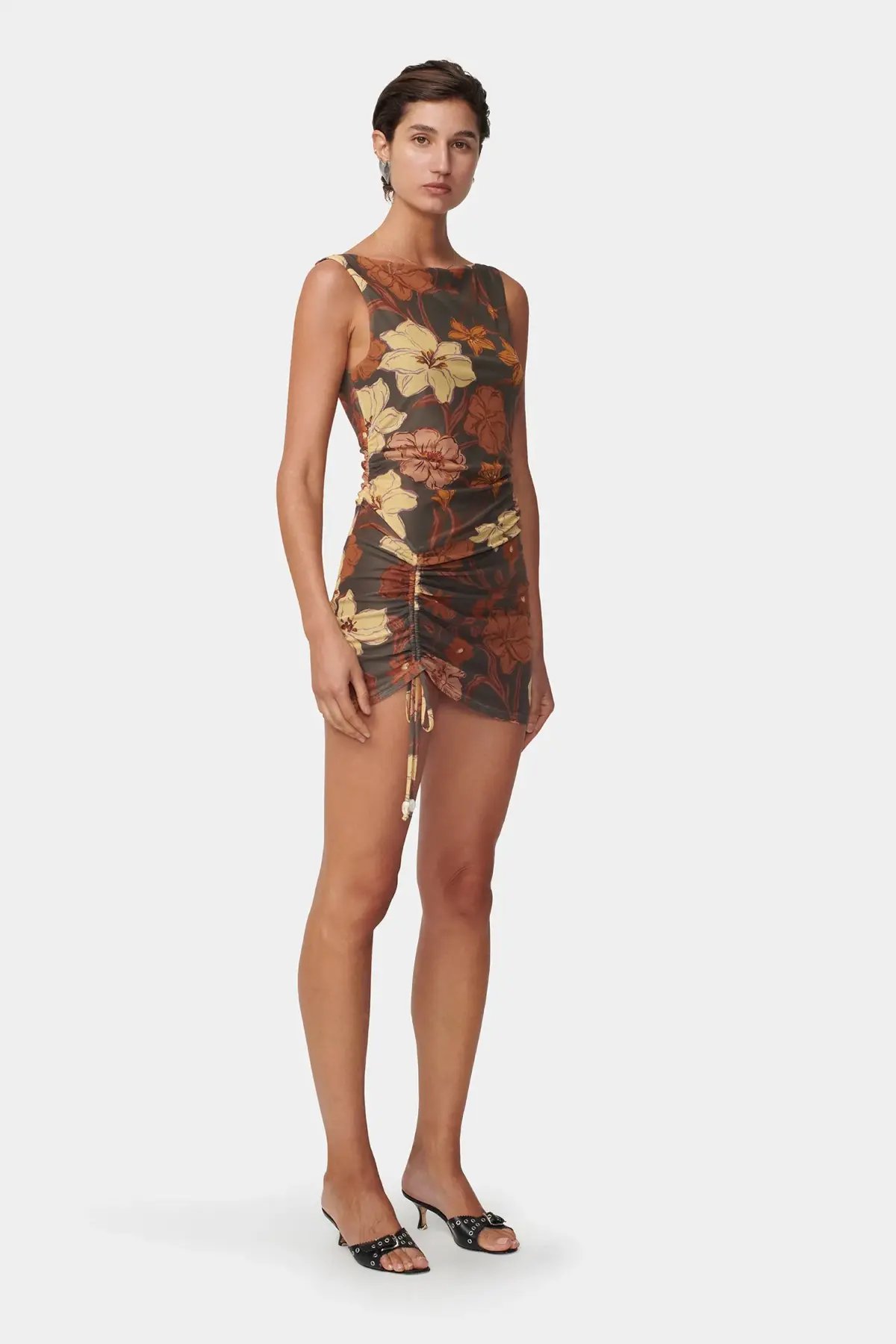 Hansen and Gretel Alba Mini Dress Moss Floral Size AU 6 photo 5
