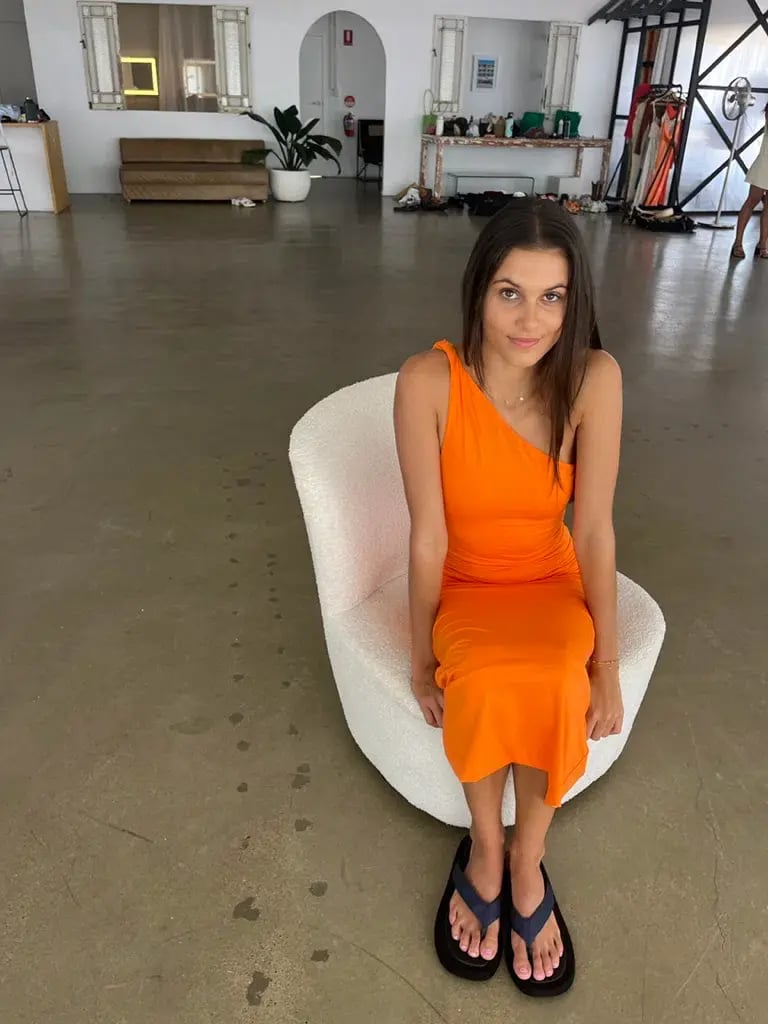 Kookaï Bambi Midi Dress Orange Size 34 / AU 6 photo 4