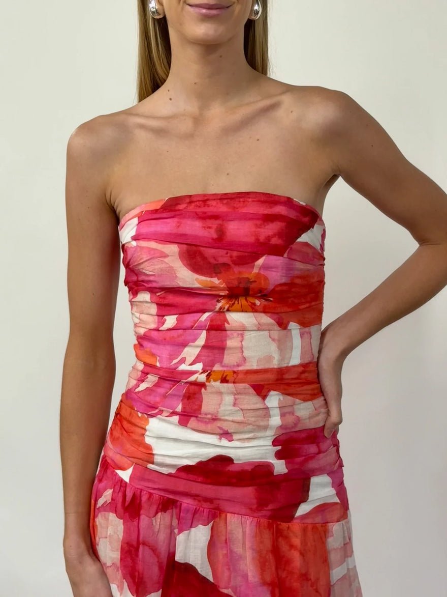 Issy Isles Dress Pink Floral photo 3