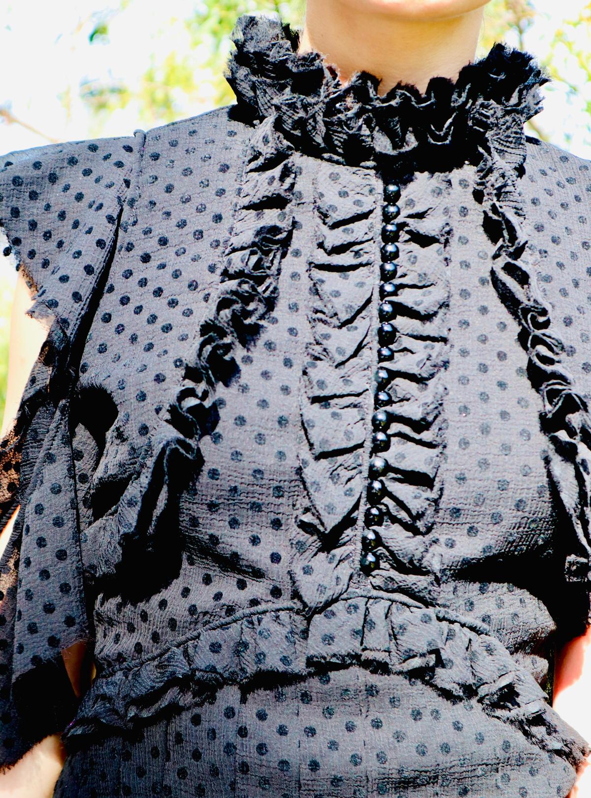 Mossman She Spotted Me Dress Black Size 8 photo 9