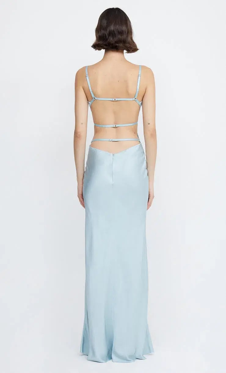 Bec & Bridge Diamond Strap Maxi Dress in Cloud Blue Size 8 photo 2