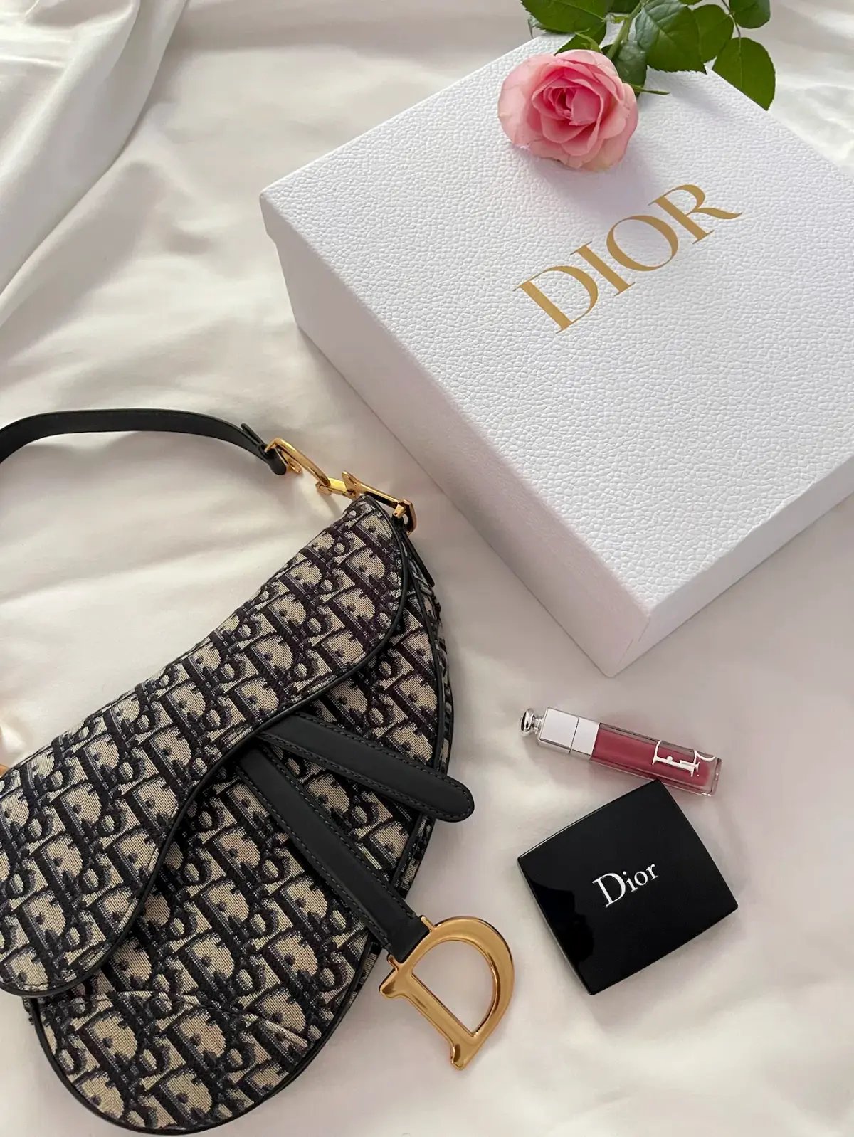 Dior Saddle Blue Oblique Jacquard photo 3