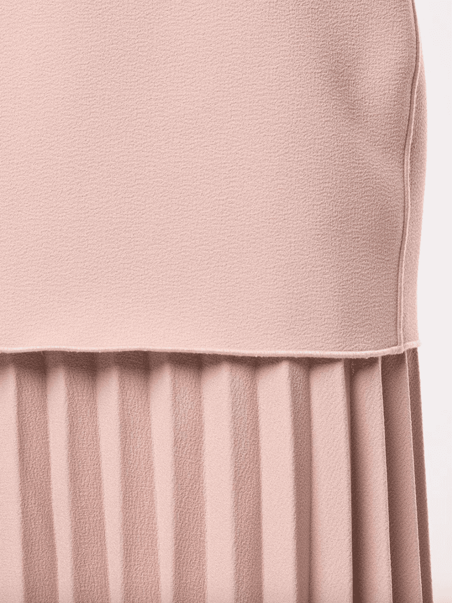 Dion Lee Linear Crepe Pleated Midi Dress Pink Size 6 photo 4