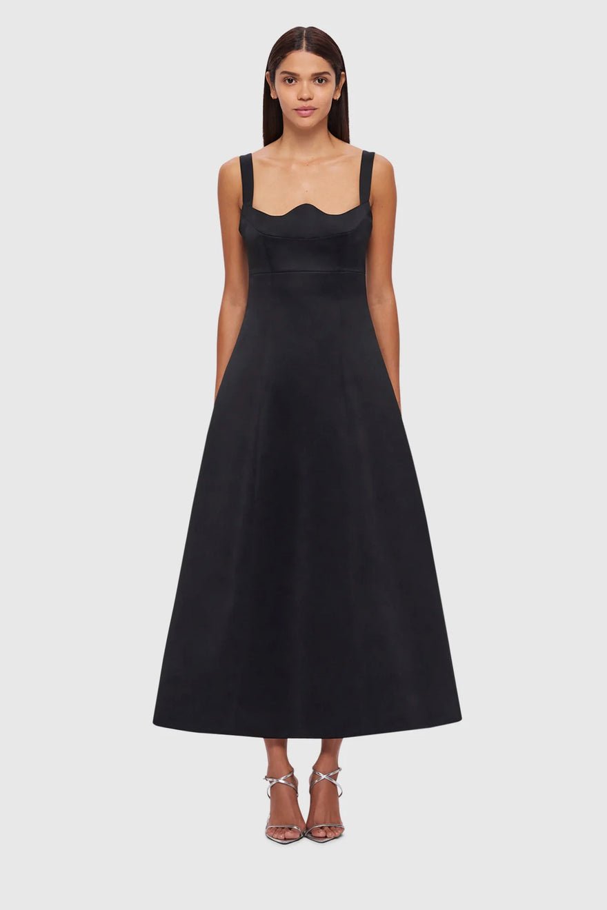 Leo Lin Odette Midi Dress - Ebony photo 4
