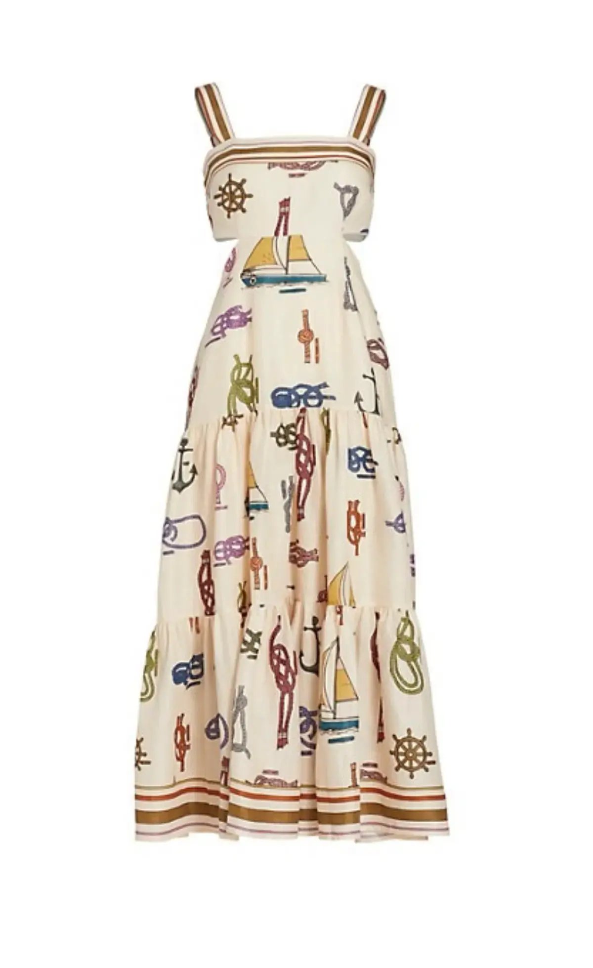 Alemais Ships Ahoy’ Sun Dress Multi Size 6 photo 8