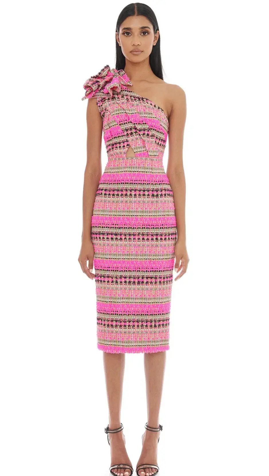Eliya the Label Dahlia Midi Dress Pink Size XS / AU 6 photo 2