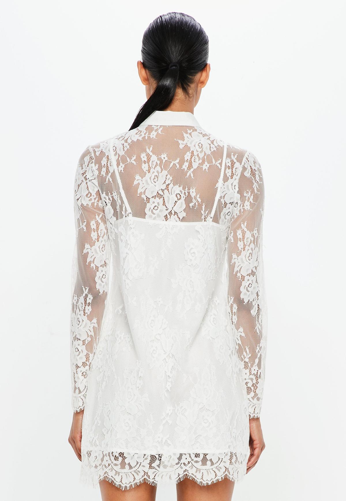 Peace & Love Lace Shirt Dress photo 2
