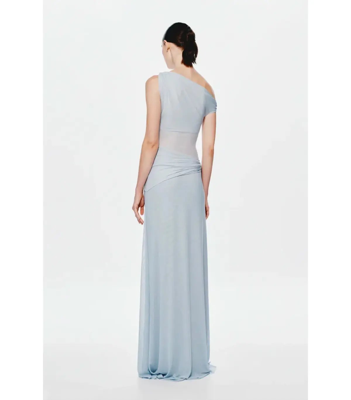 Misha The Sisal Mesh Maxi Dress in Dove Blue Size XS / AU 6 photo 5