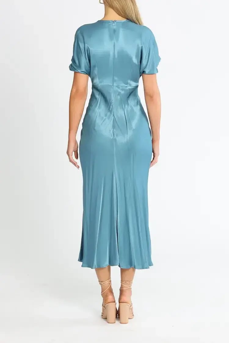 Kate Sylvester Aimee Maxi Dress Blue Size 6 photo 3