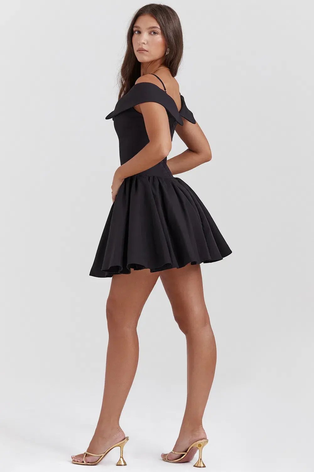 House of CB Elida Mini Dress Black Size S/ AU 8 photo 4