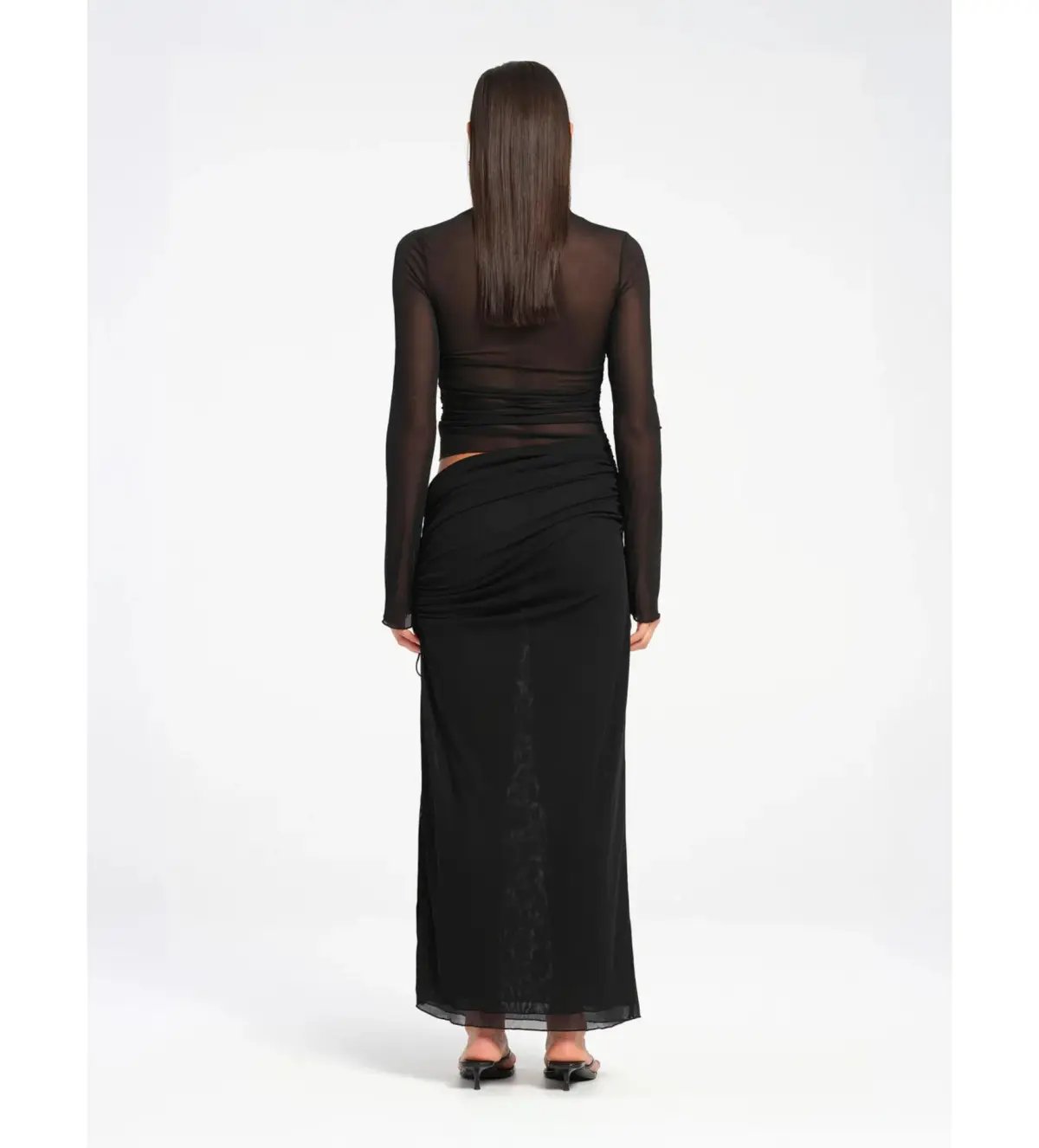 BENNI Mable Maxi Dress Black Size 8 photo 3