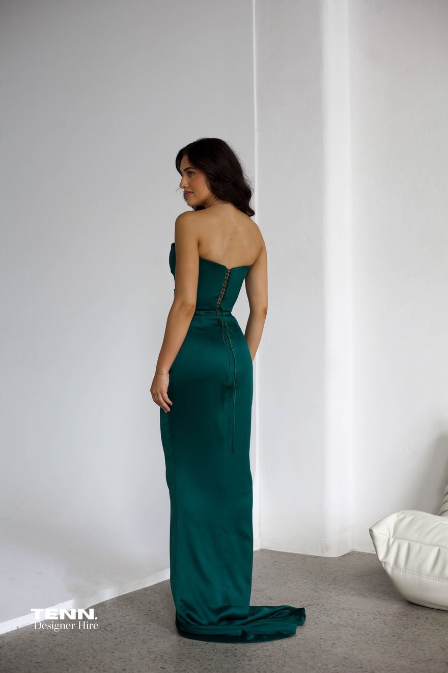 Lia Stublla Adrienne Gown - Deep Emerald photo 2