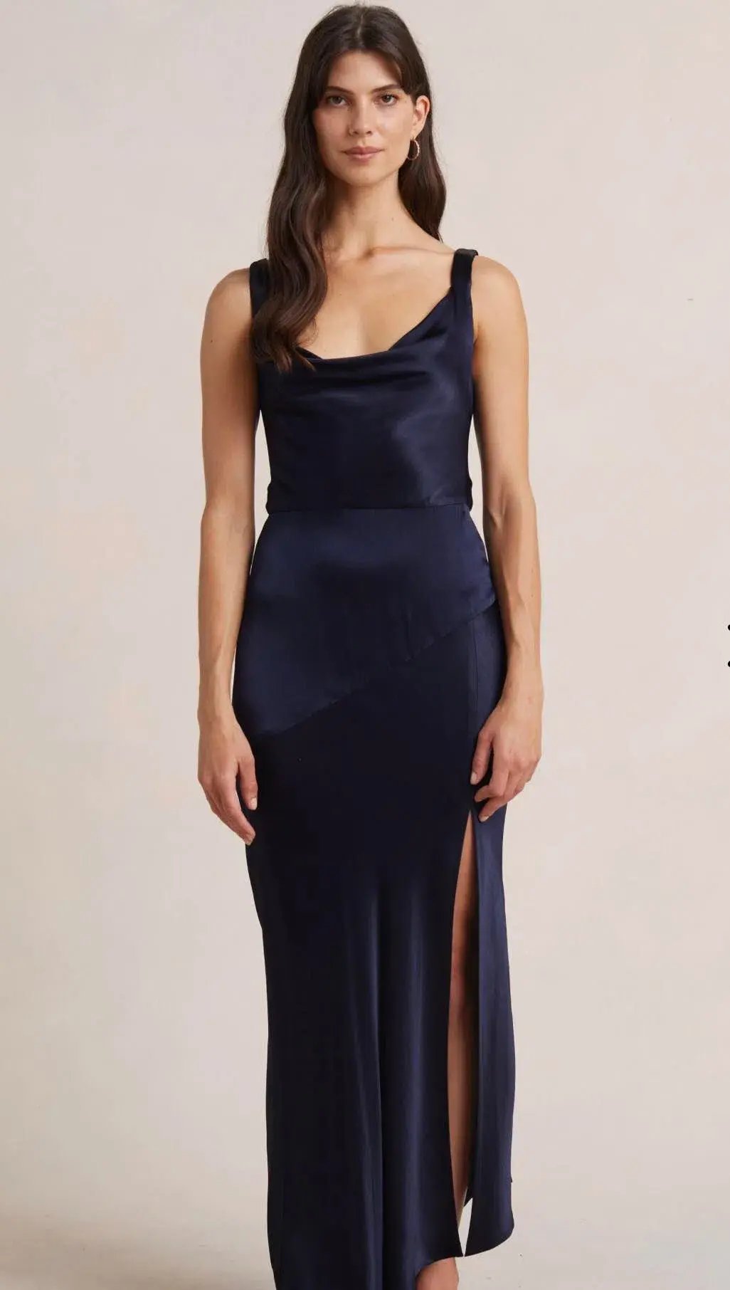 Bec & Bridge Moon Dance Cowl Dress Navy Blue Size 8 photo 4
