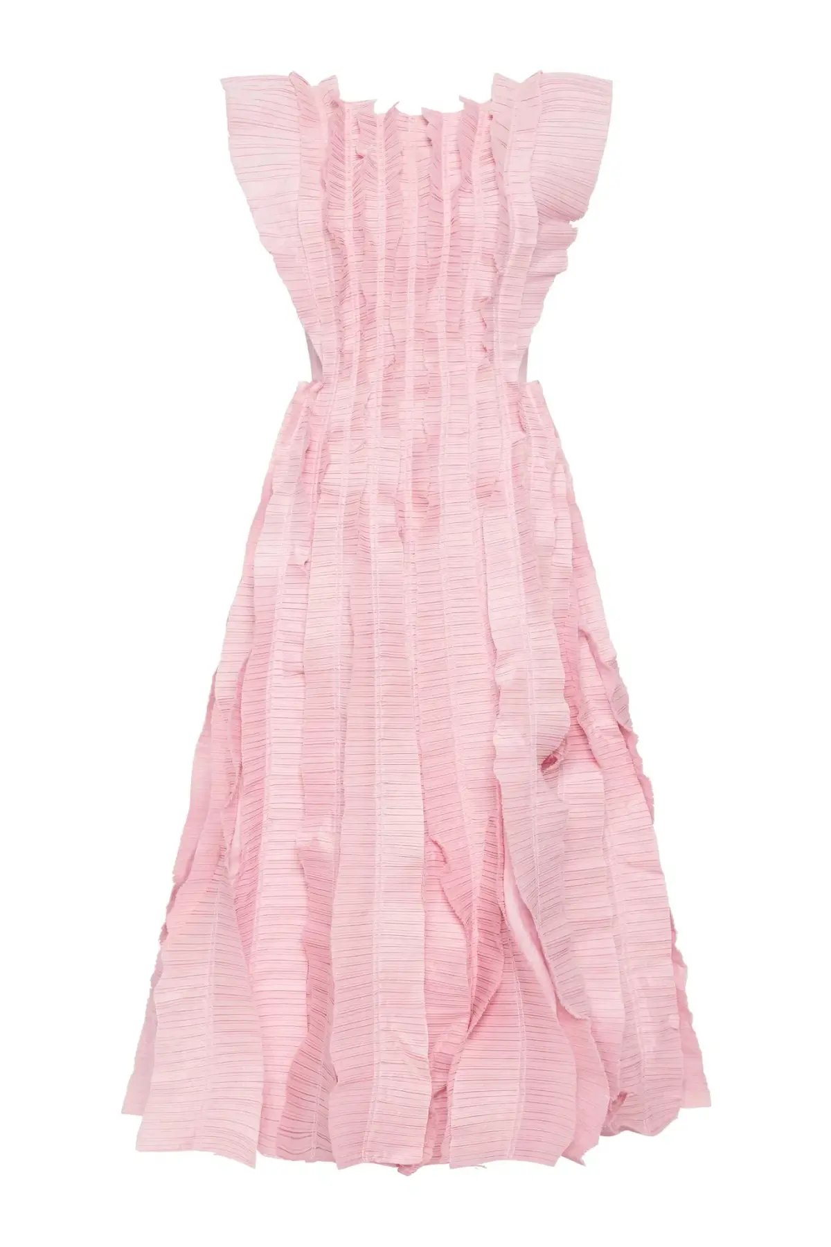 Aje Hybrid Midi Dress Pink Rose Size 8 photo 4