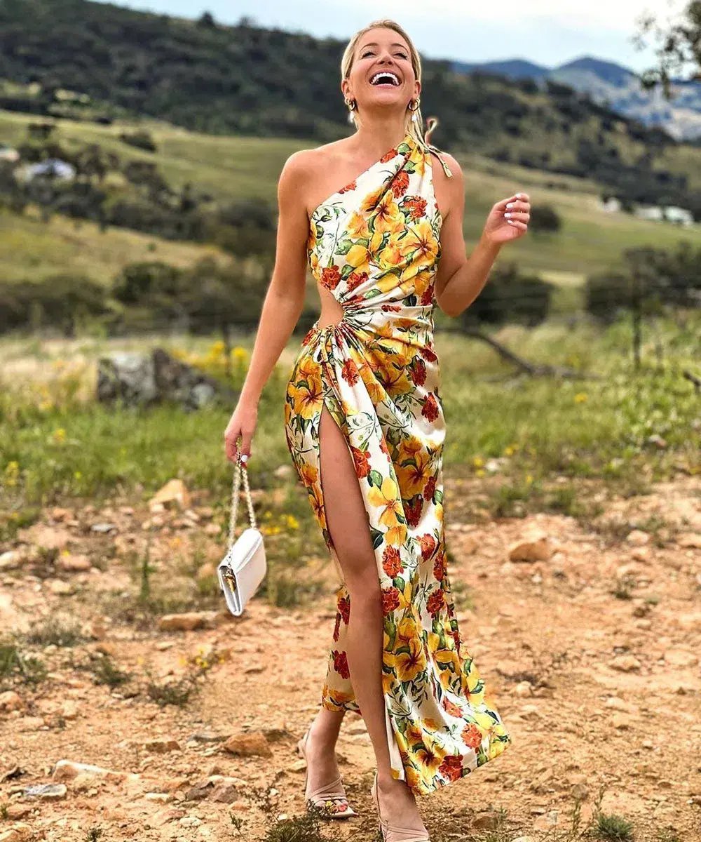 Sonya Nour Yarden Floral Maxi Dress Print Size 6 photo 5