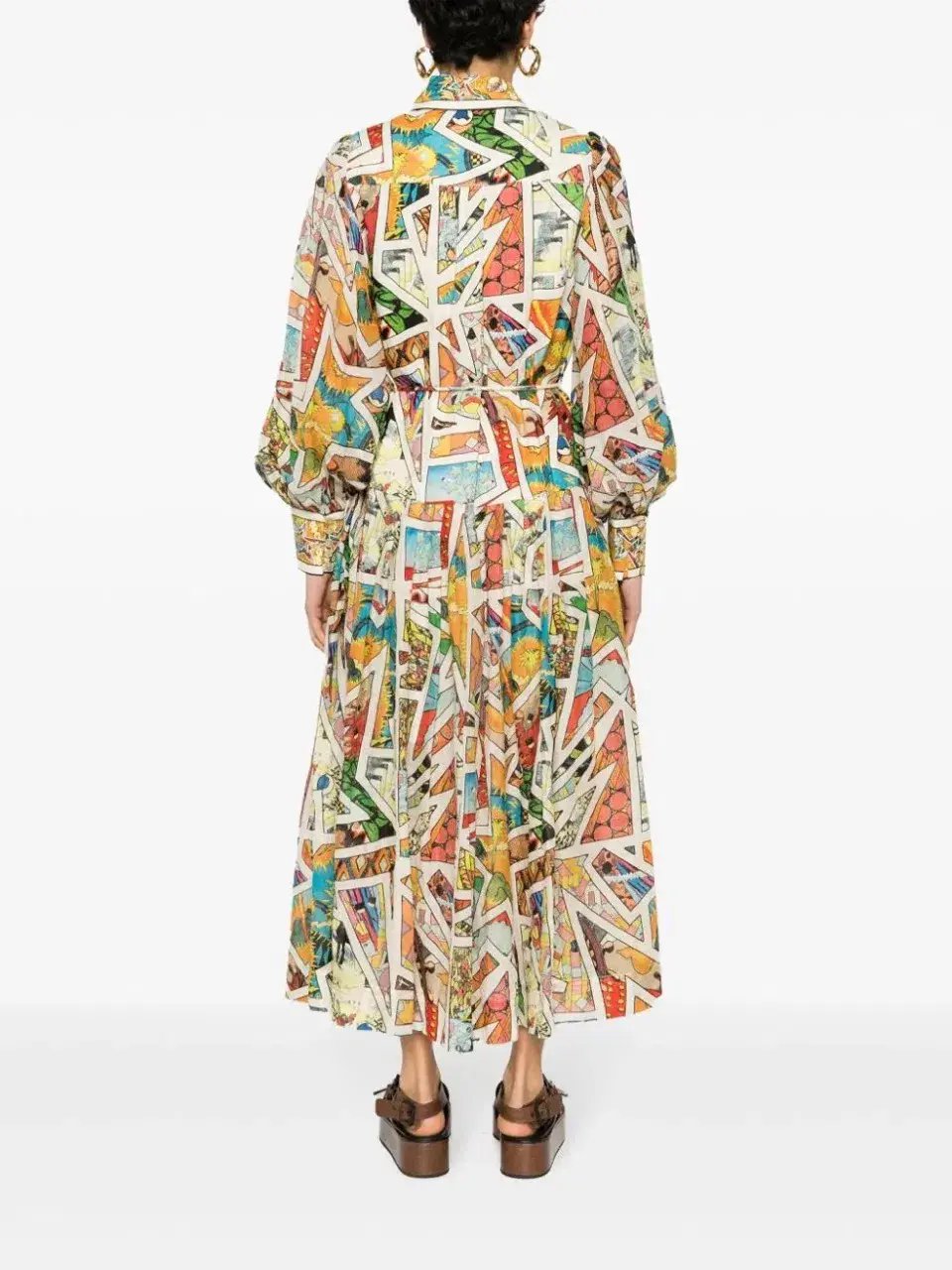 Alemais Star Man Midi Shirtdress Multi Size 10 AU photo 6
