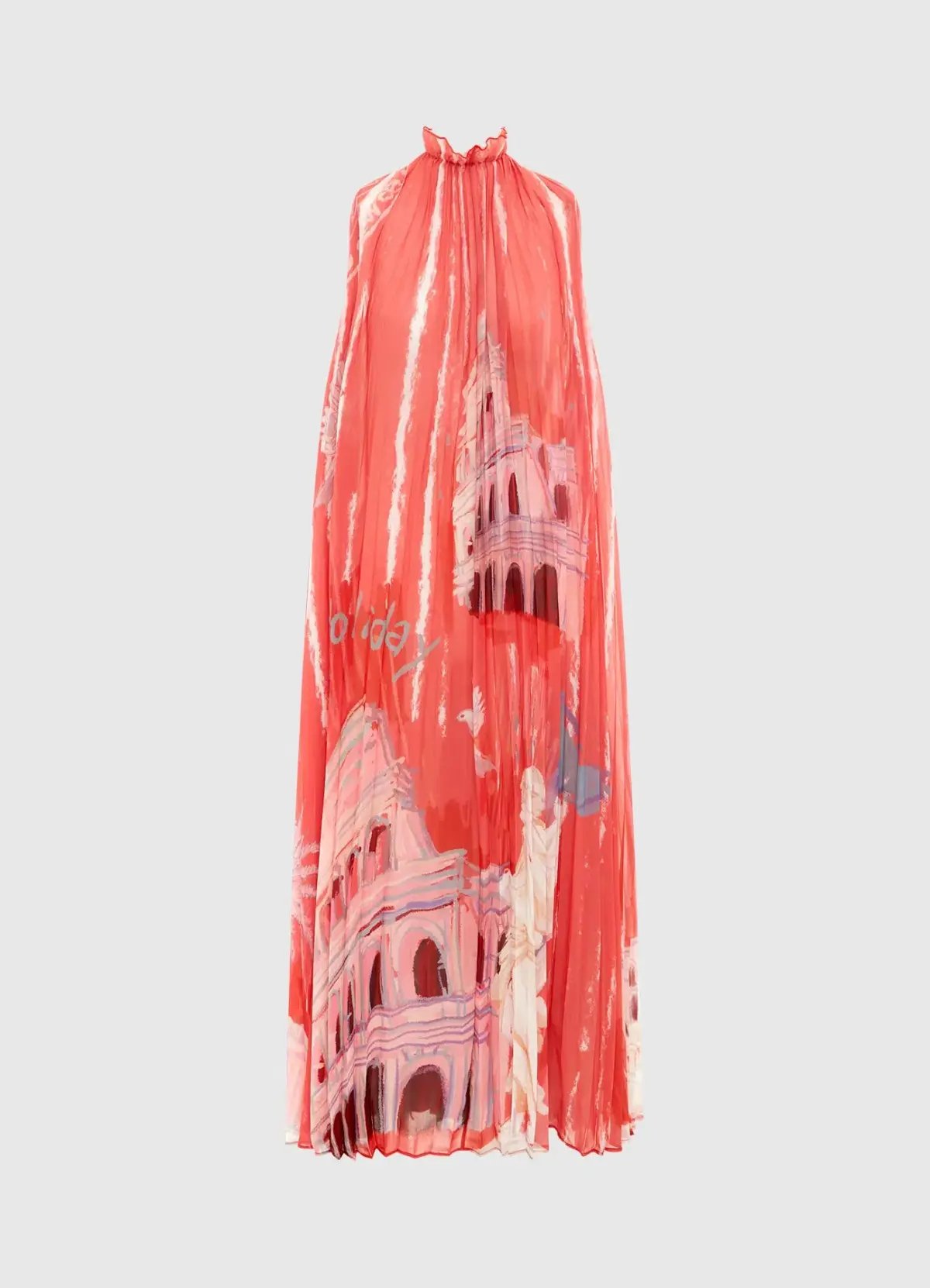 Leo Lin Diana Sleeveless Maxi Dress Roma Print Red Size AU 6 photo 3