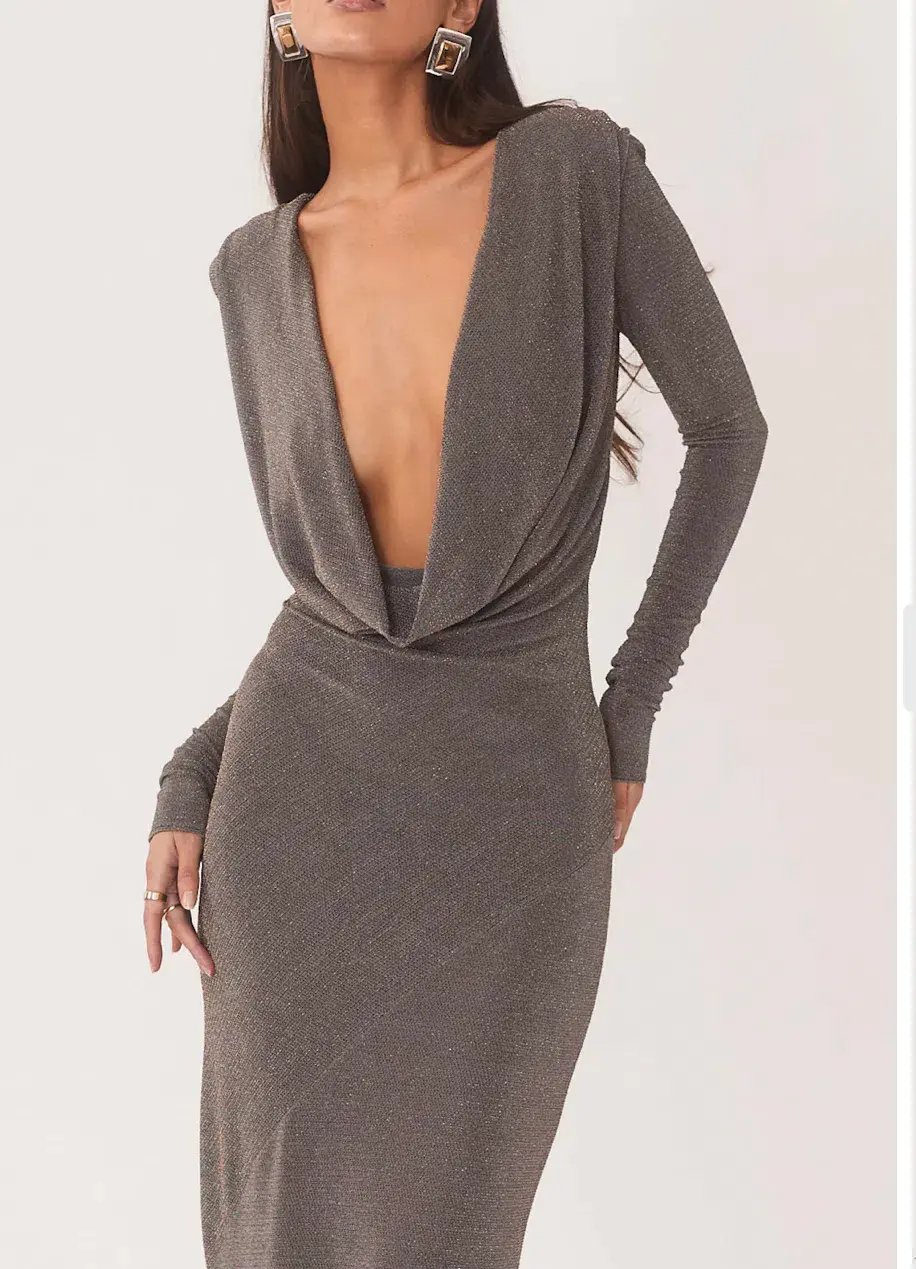 Arcina Ori Jen Dress Cool Grey Size 12 photo 2