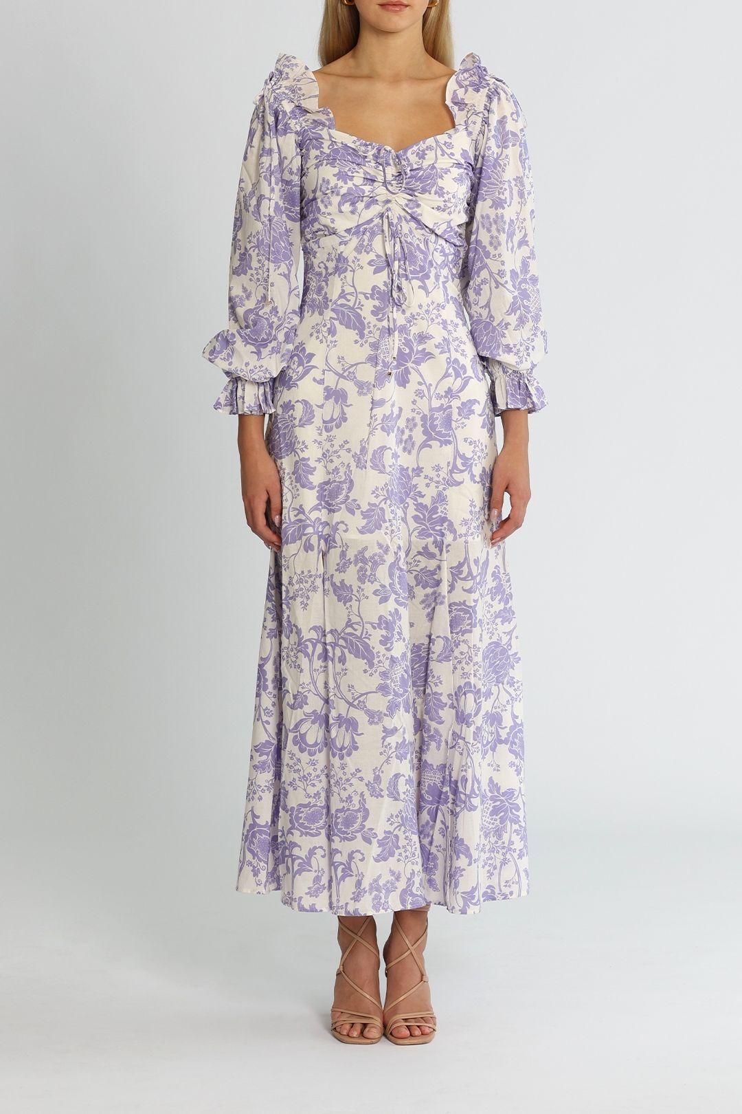 Mary Anne Midi Dress - Lavender photo 4