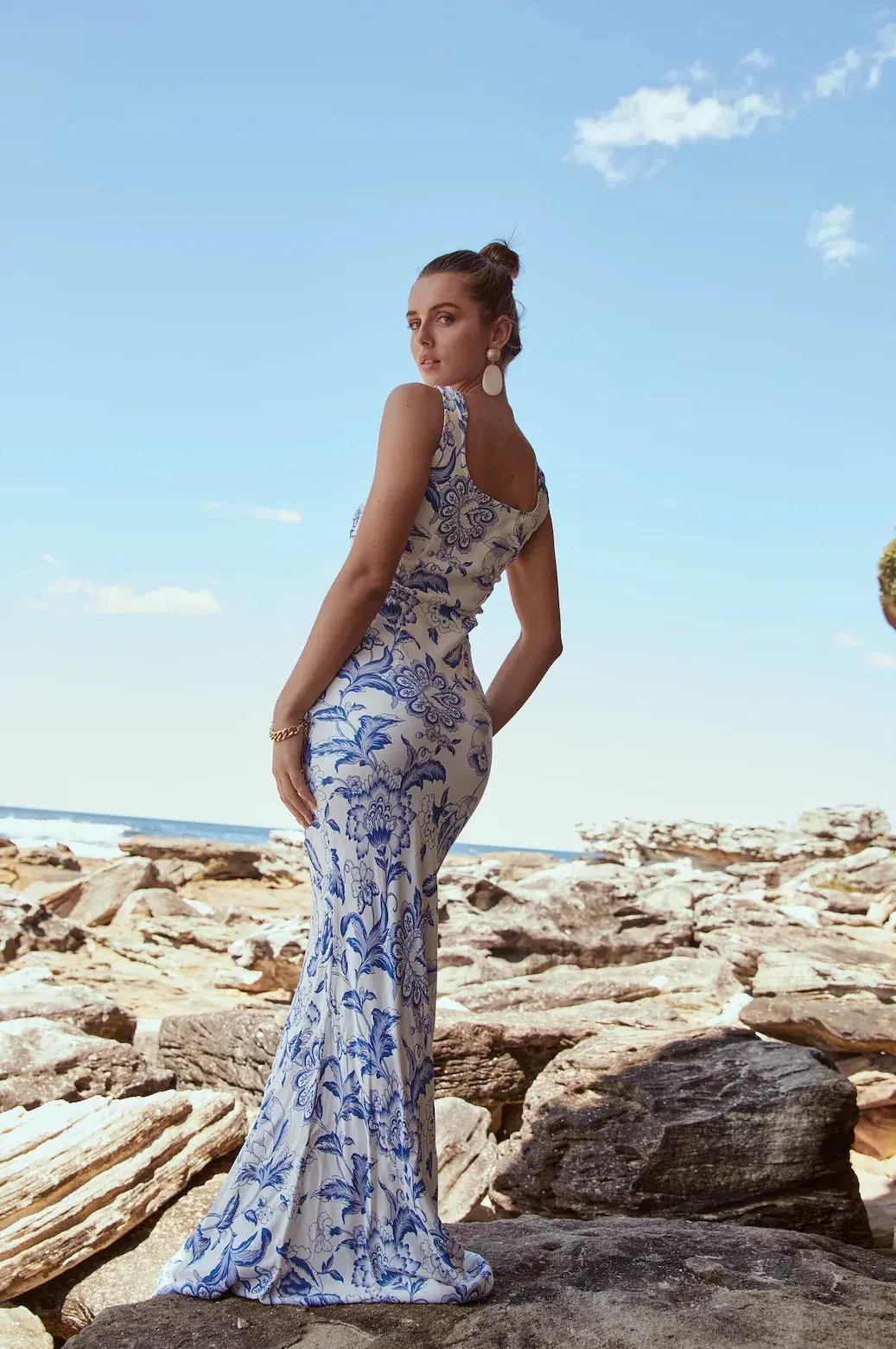 Sonya Moda Isabelle Gown in Paisley Floral Size 10 photo 3