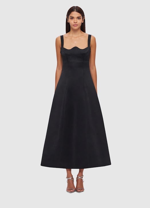Leo Lin Odette Midi Dress - Black photo 4