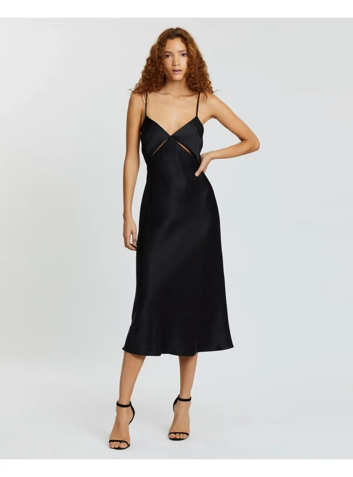 Bec & Bridge Mila Midi Dress Black Size AU 6 photo 2