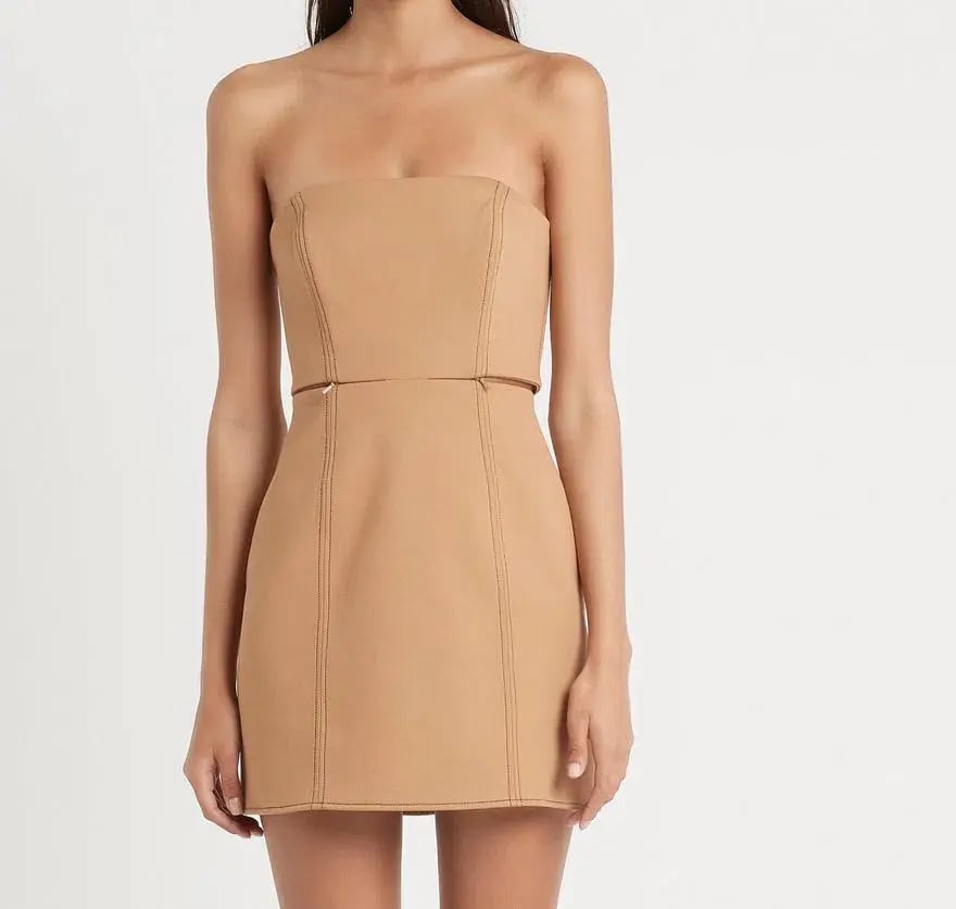 Sir the Label Andre Dress in Camel Brown Size 8 photo 3