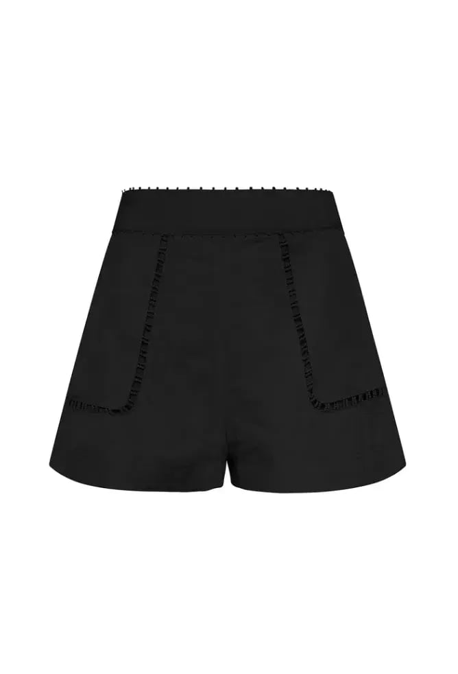 Aje Eugenie Top and Lucie Short Set Black Size 8 photo 4