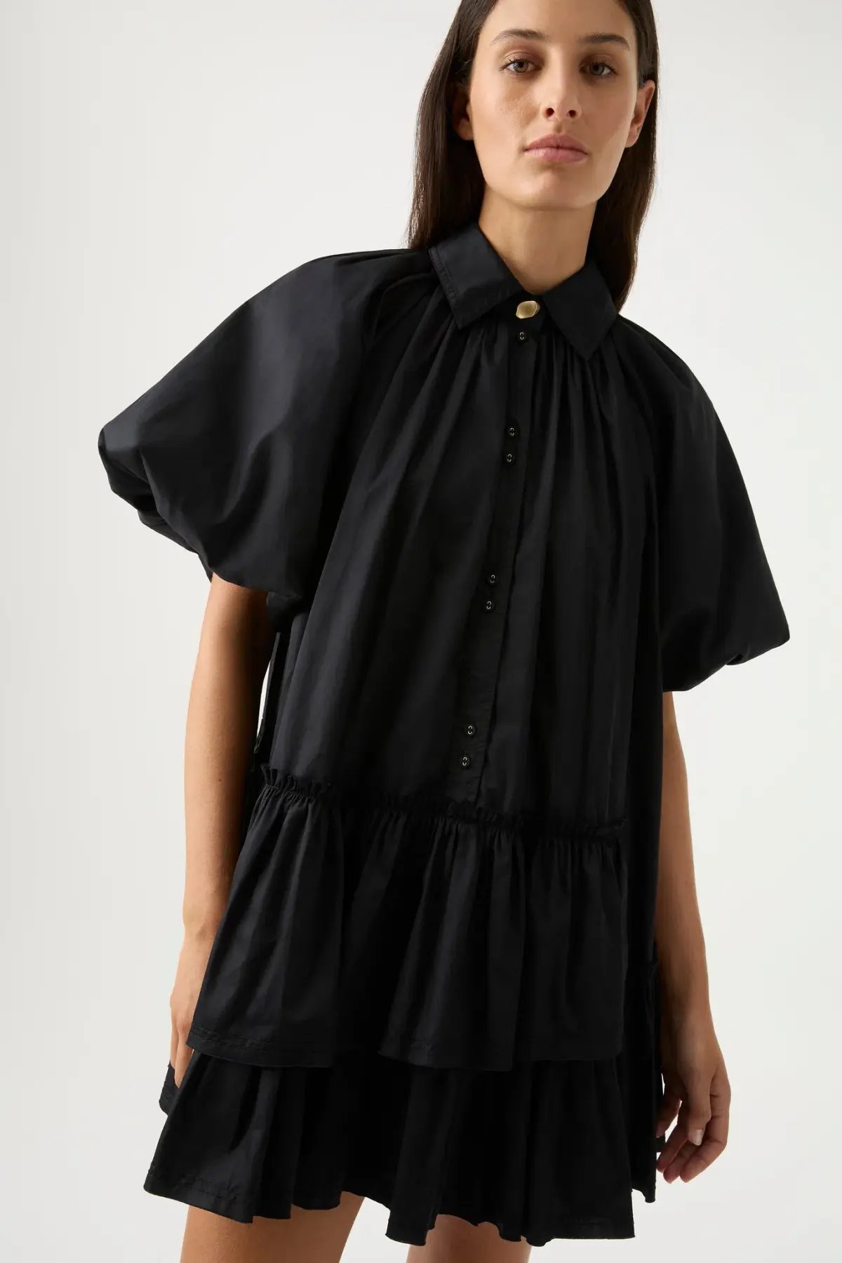Effie Kats Martta Lace Dress Midi Black size 6 photo 18