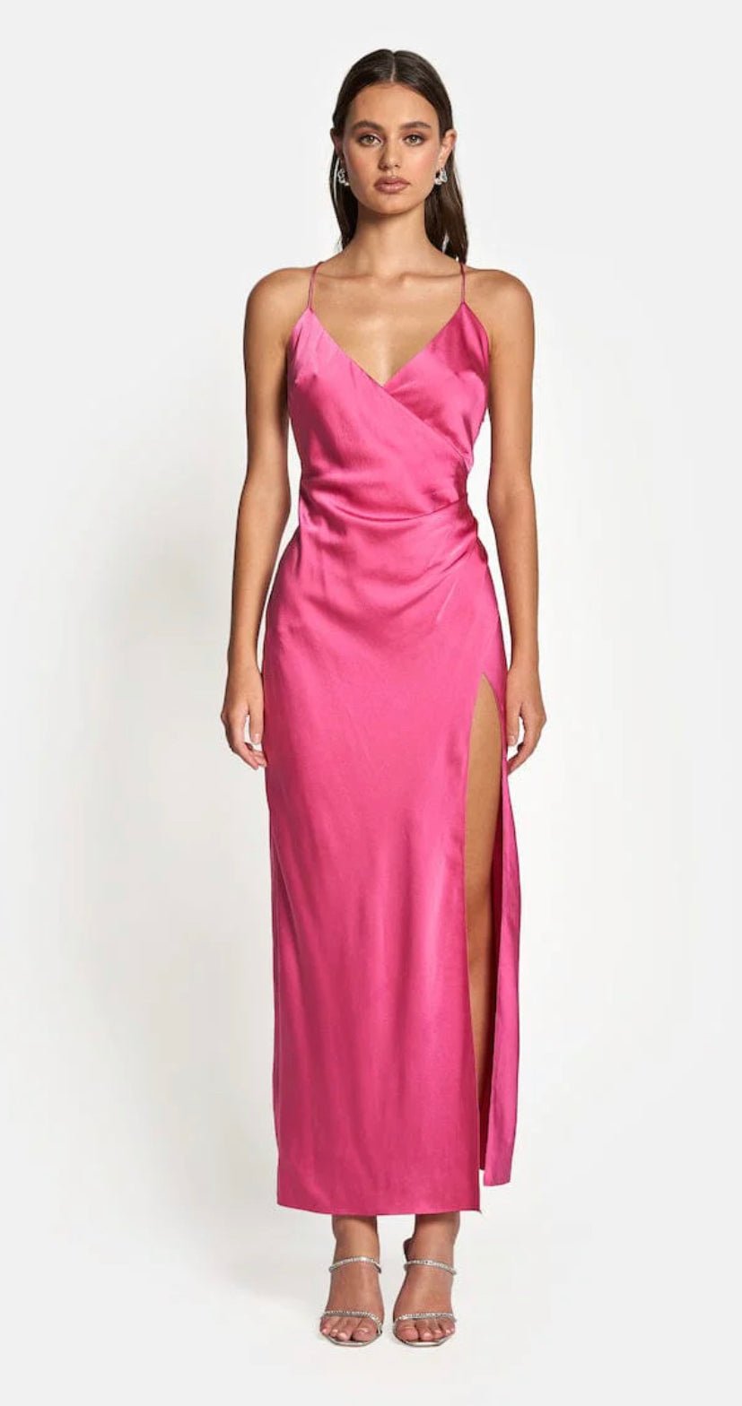Sofia the Label Sofia - Elle Silk Midi (French Pink) photo 2
