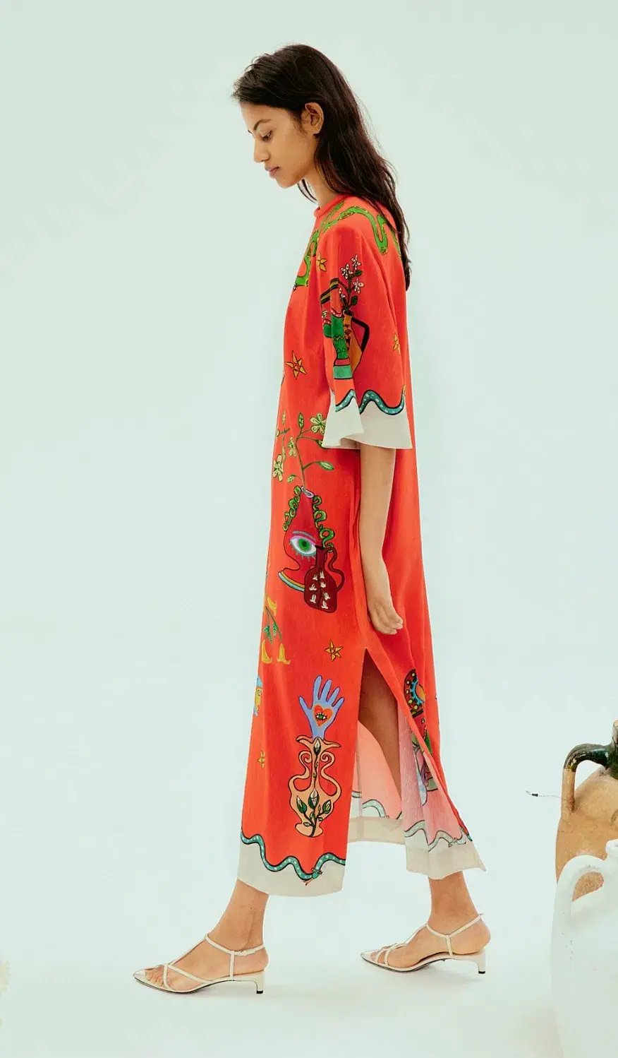 Alemais Rose Midi Tee Dress Print Size 10 photo 2