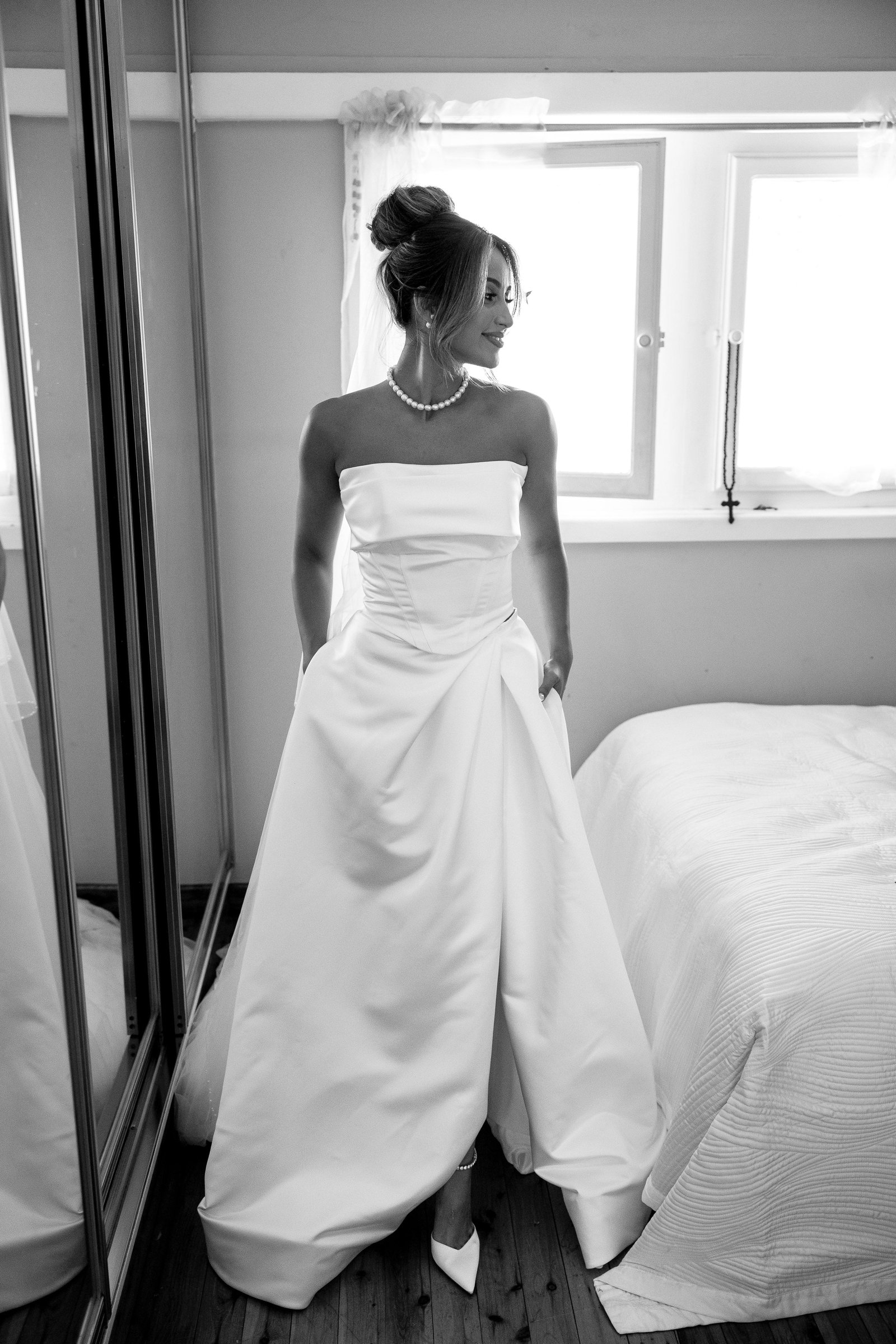 SOURIS BRIDAL GOWN WHITE photo 7